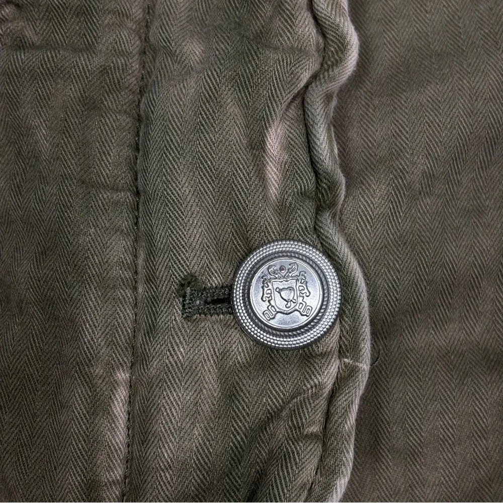 Free People Not Your Brother’s Military Style Jacket Size Small Olive Khaki Moss - Picture 8 of 16